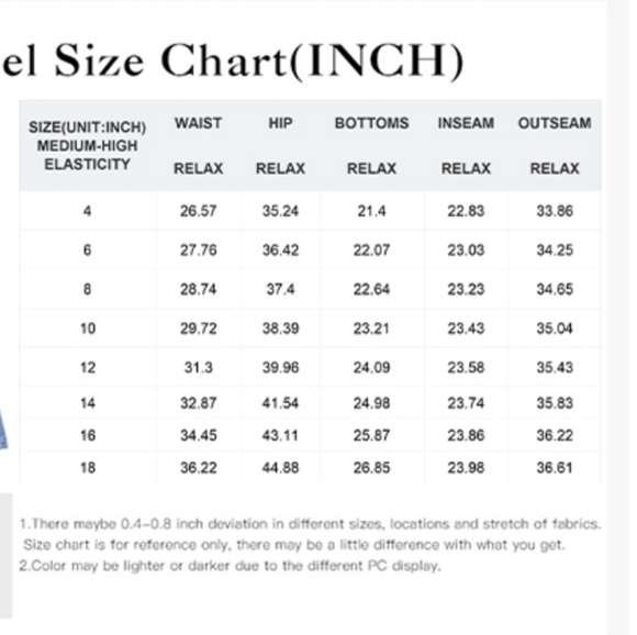 Women High Waisted Wide Leg Jeans Stretchy Baggy Capri Denim Pants - Picture 5 of 7